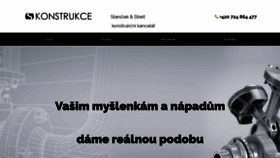 What Skonstrukce.cz website looked like in 2020 (4 years ago)