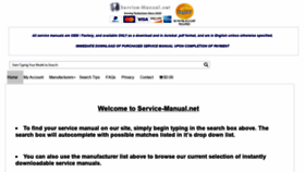 What Service-manual.net website looked like in 2020 (3 years ago)