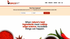 What Spicefit.com website looked like in 2020 (3 years ago)