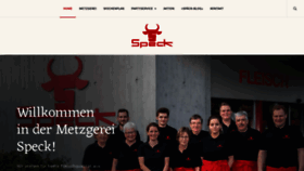 What Speck-metzgerei.ch website looked like in 2020 (4 years ago)