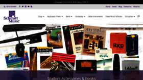 What Schmittmusic.com website looked like in 2020 (5 years ago)