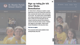 What Saintmartinschools.org website looked like in 2020 (3 years ago)