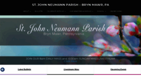 What Sjnparish.org website looked like in 2020 (4 years ago)