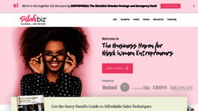 What Sistah.biz website looked like in 2020 (3 years ago)