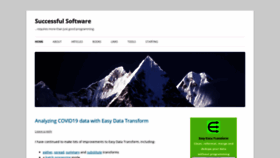 What Successfulsoftware.net website looked like in 2020 (3 years ago)