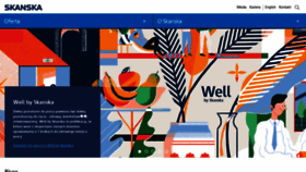 What Skanska.pl website looked like in 2020 (5 years ago)