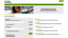 What Service.handyvertrag.de website looked like in 2020 (4 years ago)