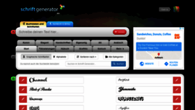 What Schriftgenerator.eu website looked like in 2020 (3 years ago)