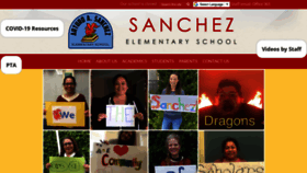 What Sanchezelementary.org website looked like in 2020 (5 years ago)