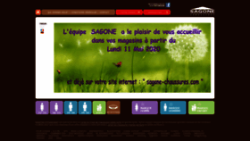 What Sagone-chaussures.com website looked like in 2020 (5 years ago)