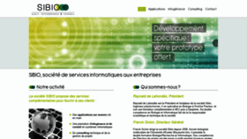 What Sibio.fr website looked like in 2020 (3 years ago)