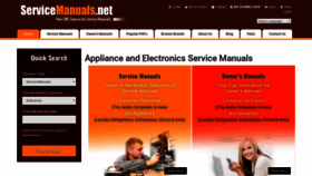 What Servicemanuals.net website looked like in 2020 (3 years ago)