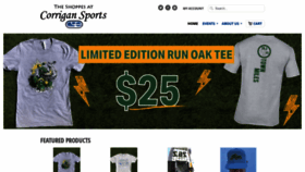 What Shoppesatcorrigansports.com website looked like in 2020 (3 years ago)