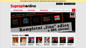 What Supraphonline.cz website looked like in 2020 (3 years ago)