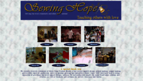 What Sewinghope.org website looked like in 2020 (3 years ago)