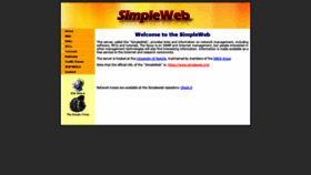 What Simpleweb.org website looked like in 2020 (3 years ago)