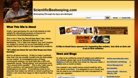 What Scientificbeekeeping.com website looked like in 2020 (5 years ago)