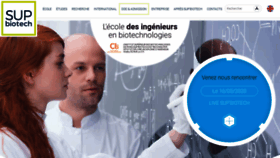 What Supbiotech.fr website looked like in 2020 (3 years ago)