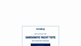 What Samsonite.ca website looked like in 2020 (3 years ago)