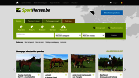 What Sporthorses.be website looked like in 2020 (4 years ago)