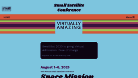 What Smallsat.org website looked like in 2020 (3 years ago)