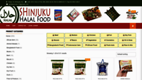What Shinjukuhalalfood.com website looked like in 2020 (3 years ago)