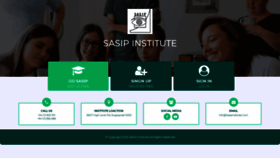 What Sasipinstitute.com website looked like in 2020 (4 years ago)