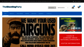 What Shootingparty.uk website looked like in 2020 (3 years ago)