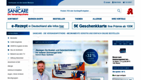 What Sanicare.de website looked like in 2020 (3 years ago)