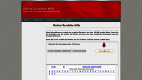 What Scrabblehilfe.de website looked like in 2020 (3 years ago)