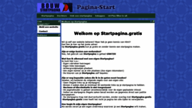What Startpagina.gratis website looked like in 2020 (3 years ago)