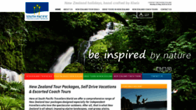 What Southpacifictravellers.co.nz website looked like in 2020 (3 years ago)
