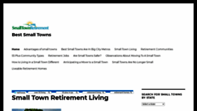 What Smalltownretirement.com website looked like in 2020 (3 years ago)