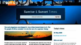 What Sun-up.co.uk website looked like in 2020 (3 years ago)