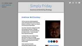 What Simplyfriday.com website looked like in 2020 (4 years ago)