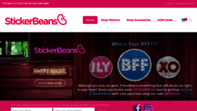 What Stickerbeans.com website looked like in 2020 (4 years ago)