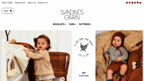 What Sandnes-garn.com website looked like in 2020 (3 years ago)