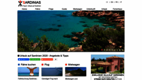 What Sardinias.de website looked like in 2020 (3 years ago)