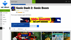 What Sonic-dash-2-sonic-boom.en.uptodown.com website looked like in 2020 (4 years ago)