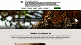 What Shadowsofafrica.com website looked like in 2020 (3 years ago)