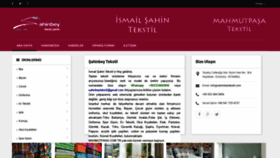 What Sahinbeytekstil.com website looked like in 2020 (3 years ago)