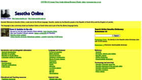 What Sesotho.org website looked like in 2020 (3 years ago)