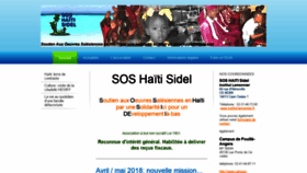 What Sos-haiti-sidel.fr website looked like in 2020 (3 years ago)