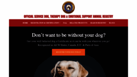 What Supportdogcertification.org website looked like in 2020 (3 years ago)