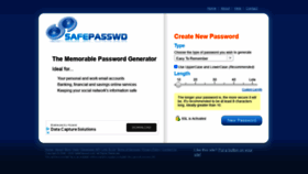 What Safepasswd.com website looked like in 2020 (3 years ago)