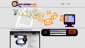 What Sms-peeper.com website looked like in 2020 (3 years ago)