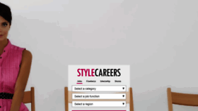 What Stylecareers.com website looked like in 2020 (3 years ago)