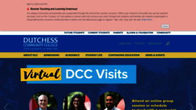 What Sunydutchess.edu website looked like in 2020 (3 years ago)