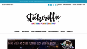 What Stickeriffic.com website looked like in 2020 (3 years ago)