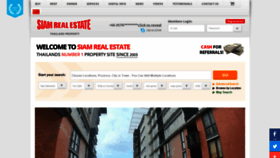 What Siamrealestate.com website looked like in 2020 (3 years ago)